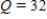 Write and solve the differential equation that models the following verbal statement. Evaluate the solution at the specified value of the independent variable, rounding your answer to four decimal places: ​ The rate of change of Q is proportional to Q. When   ,   and when   ,   . What is the value of Q when   ? ​ A)    B)    C)    D)    E)   