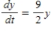 Find the function   passing through the point   with the first derivative   . A)    B)    C)    D)    E)   