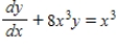 Find the particular solution of the differential equation   passing through the point   . A)    B)    C)    D)    E)   