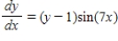 Solve the first-order linear differential equation   . A)    B)    C)    D)    E)   