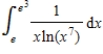 Evaluate the definite integral   . ​ A)    B)    C)    D)    E)   