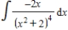 Find the indefinite integral of the following function and check the result by differentiation. ​   ​ A)    B)    C)    D)    E)   