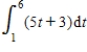 Sketch the region whose area is given by the definite integral and then use a geometric formula to evaluate the integral. ​   ​ A)  -198.5 B)  10 C)  102.5 D)  109 E)  -199.5