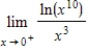 Evaluate the limit   using L'Hopital's Rule if necessary. ​ A)    B)    C)    D)  0 E)   