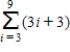 Find the sum given below. ​   ​ A)  132 B)  135 C)  126 D)  147 E)  129