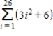 Use the properties of summation and Theorem 5.2 to evaluate the sum. ​   ​ A)  395 B)  18,759 C)  18,629 D)  6,357 E)  18,603