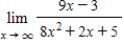 Evaluate the   using L'Hôpital's Rule if necessary. ​ A)    B)    C)    D)    E)  0