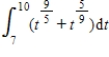Evaluate the definite integral of the algebraic function. ​   ​ Use a graphing utility to verify your results. ​ A)    B)    C)    D)    E)   