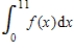 The graph of f consists of line segments, as shown in the figure. Evaluate the definite integral   using geometric formulas.   ​ A)  4 B)  3 C)  1 D)  2 E)  5