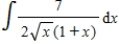 Find the integral   . ​ A)    B)    C)    D)    E)   