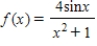 Match the function   with one of the following graphs. ​ A)    B)    C)    D)    E)   