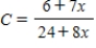 A container holds 6 liters of a 25% brine solution. A model for the concentration C of the mixture after adding x liters of an 0.88 % brine solution to the container and then draining x liters of the well-mixed solution is given as   . Find   . Round your answer to two decimal places. ​ A)  0.75 % B)  0.29 % C)  0.93 % D)  0.88 % E)  0.25 %
