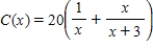 The ordering and transportation cost C for components used in a manufacturing process is approximated by   , where C is measured in thousands of dollars and x is the order size in hundreds. According to Rolle's Theorem, the rate of change of the cost must be 0 for some order size in the interval   . Find this order size. Round your answer to three decimal places. ​ A)  8.196 components B)  5.598 components C)  6.674 components D)  5.174 components E)  4.098 components