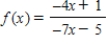 For the function   , use a graphing utility to complete the table and estimate the limit as x approaches infinity. ​    A)  0.5714 B)  1.5714 C)  1.7500 D)  2.7500 E)  0.7500