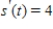 A ball bearing is placed on an inclined plane and begins to roll. The angle of elevation of the plane is   radians. The distance (in meters)  the ball bearing rolls in t seconds is   . Determine the value of   after one second. Round numerical values in your answer to one decimal place. ​ A)    B)    C)    D)    E)   
