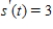 A ball bearing is placed on an inclined plane and begins to roll. The angle of elevation of the plane is   radians. The distance (in meters)  the ball bearing rolls in t seconds is   . Determine the value of   after one second. Round numerical values in your answer to one decimal place. ​ A)    B)    C)    D)    E)   
