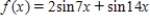Find all points of inflection of the graph of the function   on the interval   . Round your answer to three decimal places wherever applicable. ​ A)    B)    C)    D)    E)   