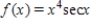 Find the second derivative of the function   . ​ A)    B)    C)    D)    E)   