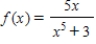 Use the quotient rule to differentiate the following function   and evaluate   . ​ A)    B)    C)    D)    E)   