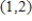 Find an equation of the tangent line to the graph of the function given below at the given point.   ,   (The coefficients below are given to two decimal places.)  ​ A)    B)    C)    D)    E)   