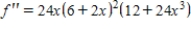 Find the second derivative of the function. ​   ​ A)    B)    C)    D)    E)   
