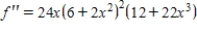 Find the second derivative of the function. ​   ​ A)    B)    C)    D)    E)   