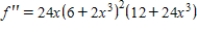 Find the second derivative of the function. ​   ​ A)    B)    C)    D)    E)   