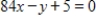 Find an equation of the line that is tangent to the graph of f and parallel to the given line. ​   ,   ​ A)    B)    C)    and   D)    E)    and  