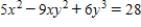 Differentiate   with respect to t (x and y are functions of t) . ​ A)    B)    C)    D)    E)   