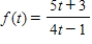 Evaluate the derivative of the function   at the point   . ​ A)    B)    C)    D)    E)   