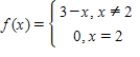 Let   ​ Determine the following limit. (Hint: Use the graph to calculate the limit.)       A)  5 B)  3 C)  1 D)  0 E)  does not exist.