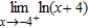 Find the following limit if it exists:   . Use   when appropriate. ​ A)    B)  -4 C)  1 D)    E)  does not exist