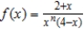 Find all the vertical asymptotes (if any)  of the graph of the function   . ​ A)  x = -2 B)  x = 4 C)  x = 0 D)  x = 4, x = 0 E)  no vertical asymptotes