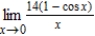 Determine the limit (if it exists) . ​   ​ A)  0 B)  56 C)  11 D)  28 E)  does not exist