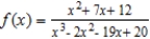 Find all vertical asymptotes (if any)  of the function   ​ A)  x = 1, 5 B)  x = 1, 5, -4 C)  x = -1, -5 D)  x = 5 E)  x = -5