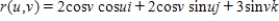 Find the rectangular equation for the surface by eliminating the parameters from the vector-valued function   and sketch the graph. ​ A)    B)    C)    D)    E)   