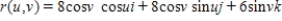 Find the rectangular equation for the surface by eliminating the parameters from the vector-valued function   . ​ A)    ​ B)    ​ C)    ​ D)    ​ E)    ​