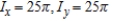 Find the moments of inertia for a wire that lies along   ,   with density   . ​ A)    B)    C)    D)    E)   
