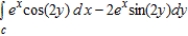 Use Green's Theorem to evaluate the line integral   where   is   . ​ A)  2 B)  3 C)  5 D)  4 E)  0