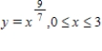 Write a set of parametric equations for the surface of revolution obtained by revolving the graph of the function   about the x-axis. ​ A)    ​ B)    ​ C)    ​ D)    ​ E)    ​