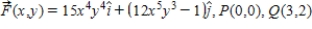 Find the work done by the force field   in moving an object from P to Q. ​   ​ A)  4,664 B)  9,329 C)  13,994 D)  6,997 E)  11,662