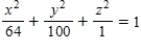 Find a vector-valued function whose graph is the ellipsoid   . ​ A)    ​ B)    ​ C)    D)    ​ E)    ​