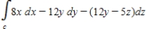 Evaluate the line integral   using the Fundamental Theorem of Line Integrals, where   is the smooth curve from   to   . ​ A)  210 B)  318 C)  324 D)  36 E)  204
