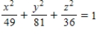 Find a vector-valued function whose graph is the ellipsoid   . ​ A)    ​ B)    ​ C)    ​ D)    ​ E)    ​