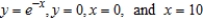Find the mass of the lamina bounded by the graphs of the equations   for the density   . ​ A)    B)    C)    D)    E)   