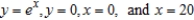 Find the center of mass of the lamina bounded by the graphs of the equations   for the density   . A)    B)    C)    D)    E)   