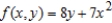 Write a double integral that represents the surface area of   over the region R: triangle with vertices   . Use a computer algebra system to evaluate the double integral. Round your answer to two decimal places. ​ A)    B)    C)    D)    E)   