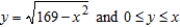 Find the mass of the lamina bounded by the graphs of the equations   for the density   . ​ A)    B)    C)    D)    E)   