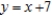 Use an iterated integral to find the area of the region bounded by the graphs of the equations   and   . A)    B)    C)    D)    E)   