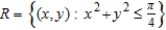 Set up a double integral that gives the area of the surface on the graph of   over the region   . A)    B)    C)    D)    E)   
